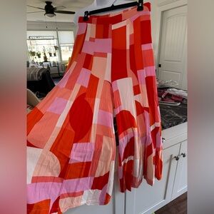 Colorful Geometric Wide leg pants M